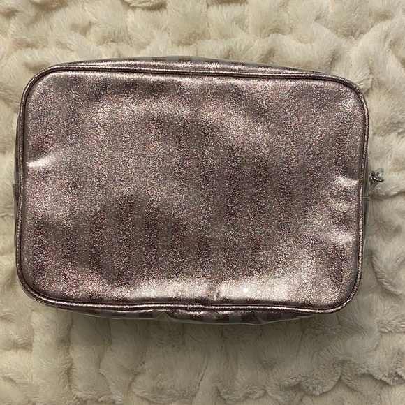 Victoria’s Secret Glitter Stripe Cosmetic Case - Picture 2 of 3